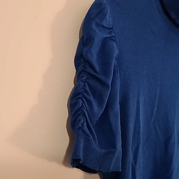 Style & Co xl stretchy blue turtle neck sweater. - Picture 4 of 8